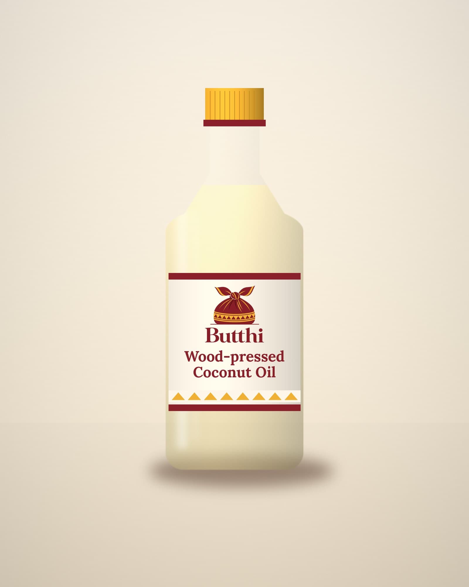 Wood-pressed coconut oil